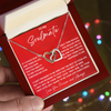 Soulmate Interlocking Hearts Necklace - Romantic Gift for Wife
