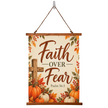 Pumpkins Prayer Praise Christian Fall Wall Clock – 1 Thessalonians 5:16–18