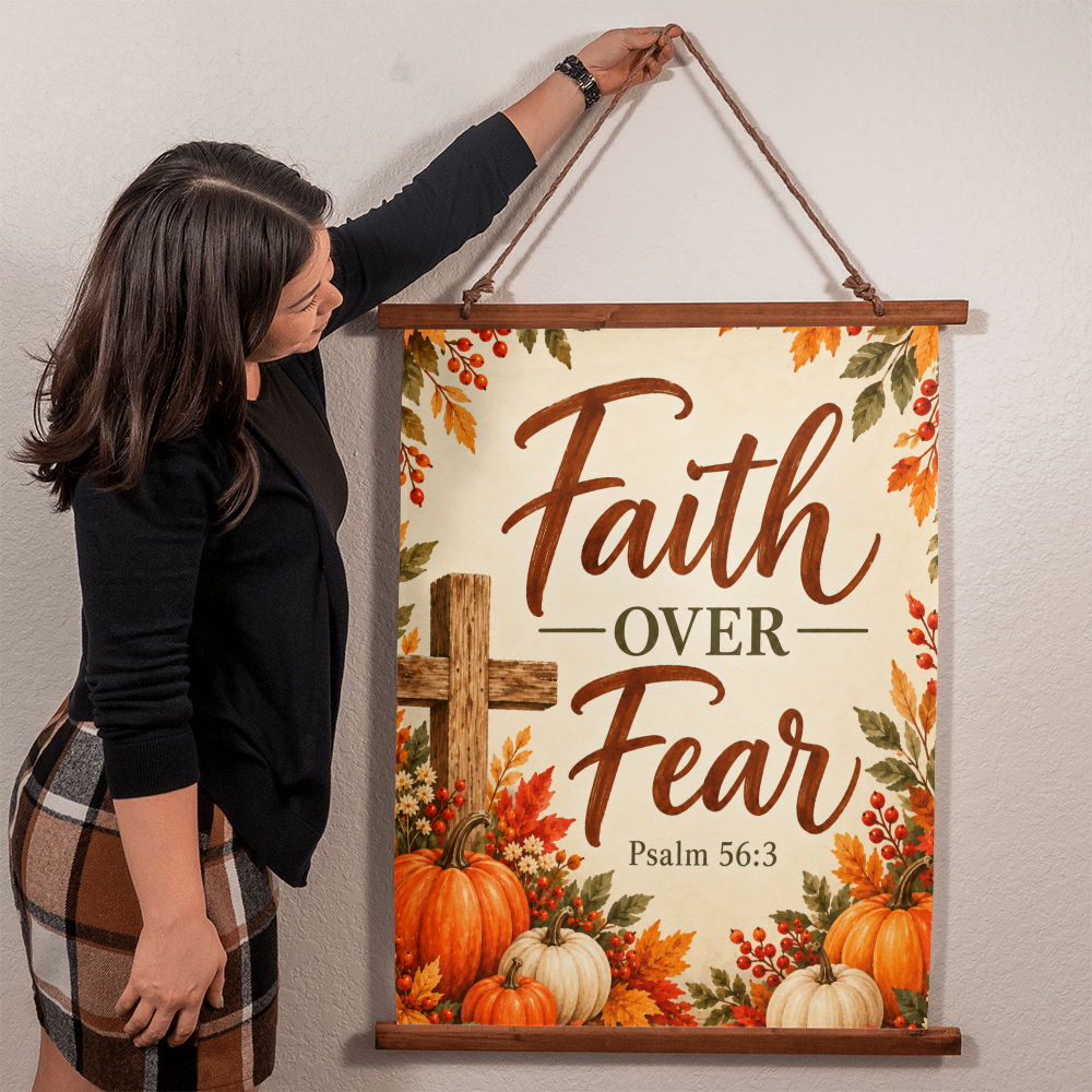 Pumpkins Prayer Praise Christian Fall Wall Clock – 1 Thessalonians 5:16–18