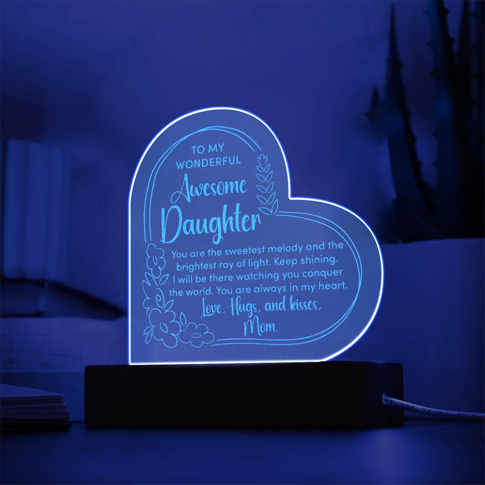 Awesome Daughter Engraved Acrylic