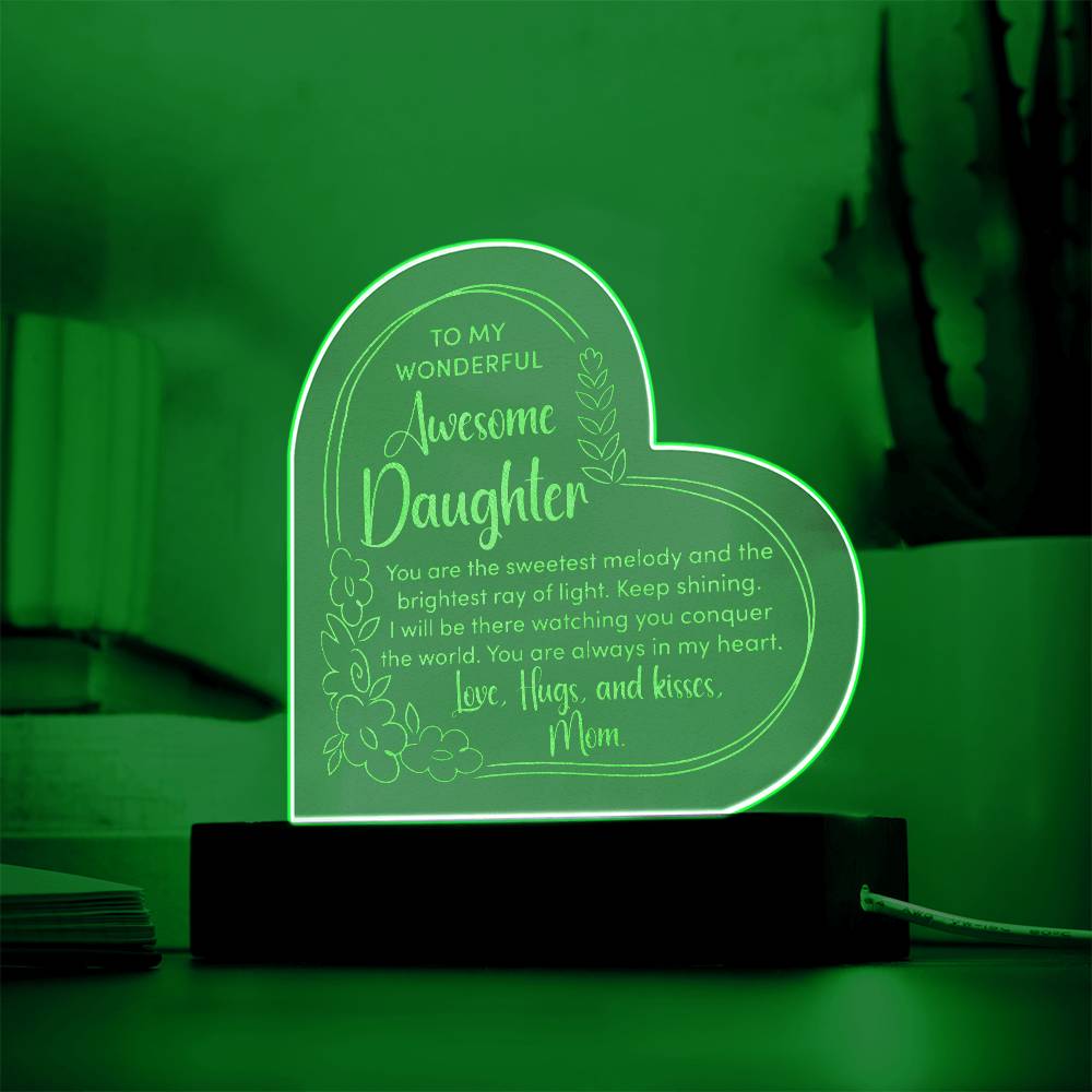 Awesome Daughter Engraved Acrylic