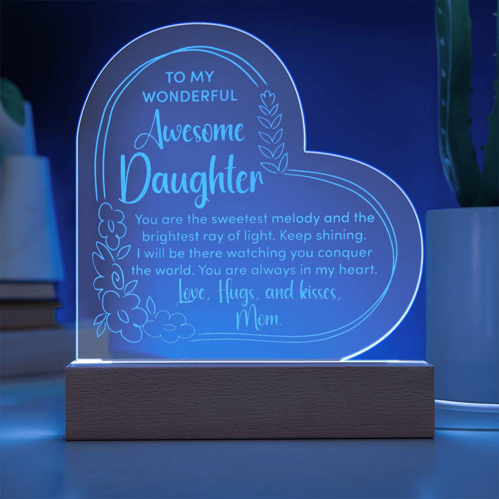 Awesome Daughter Engraved Acrylic