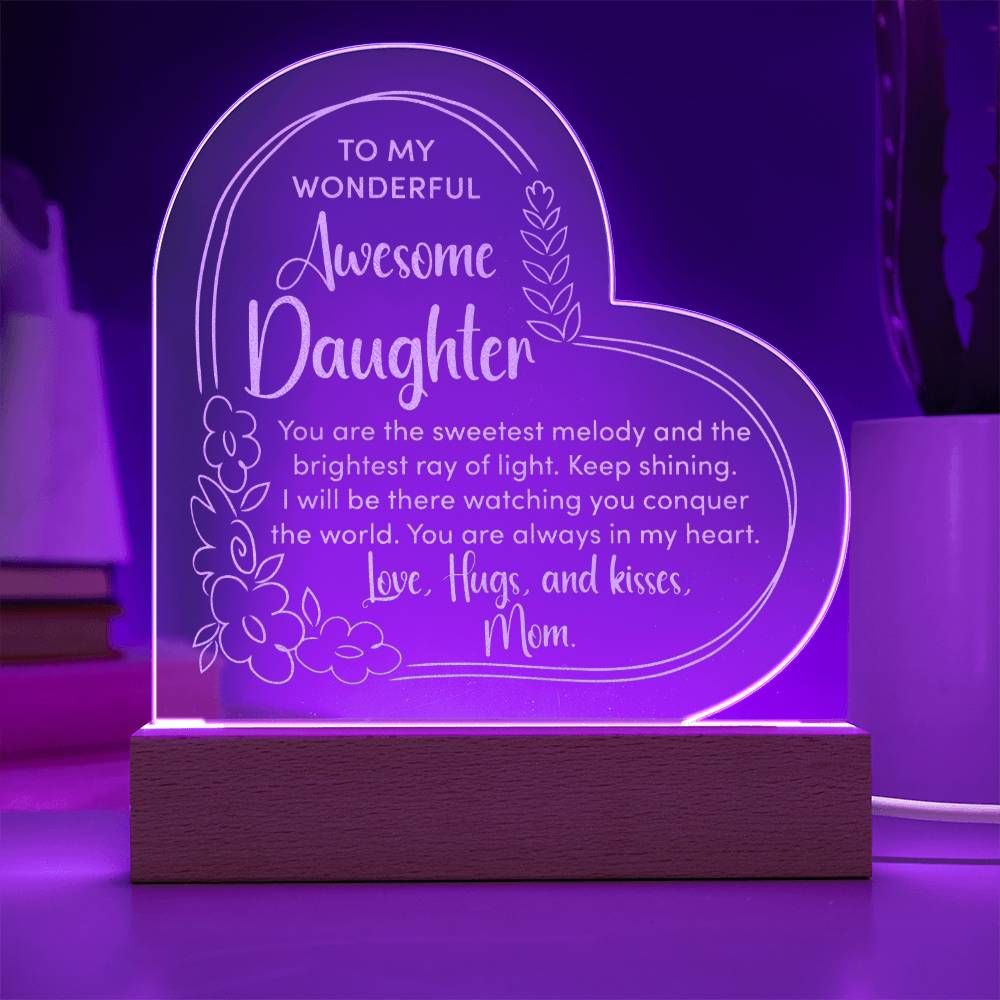 Awesome Daughter Engraved Acrylic