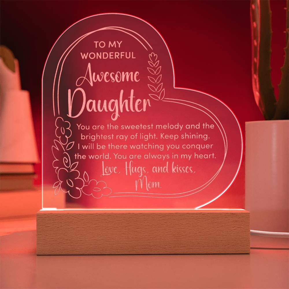 Awesome Daughter Engraved Acrylic