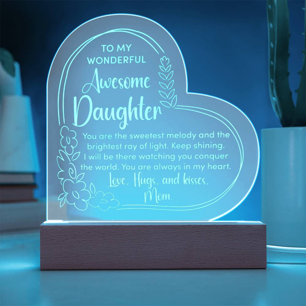 Awesome Daughter Engraved Acrylic