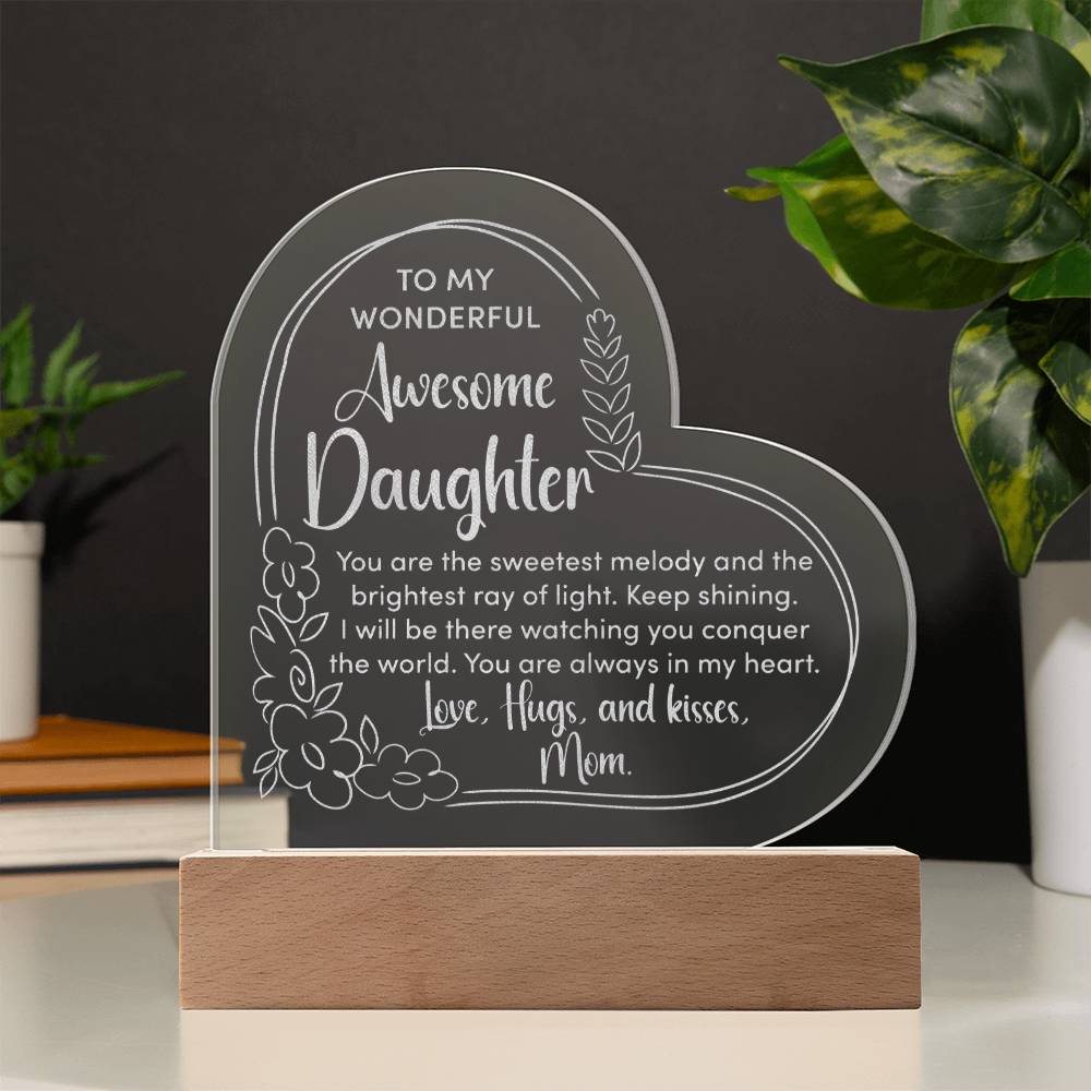 Awesome Daughter Engraved Acrylic