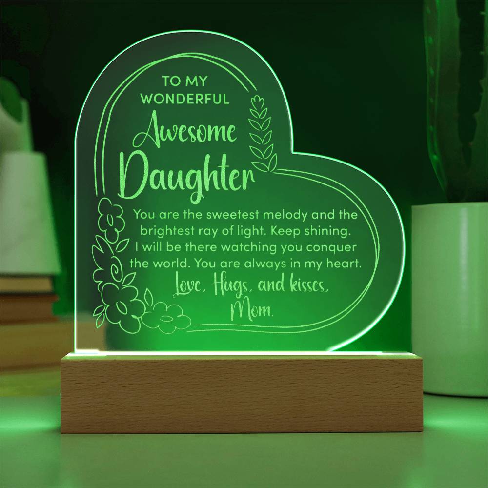 Awesome Daughter Engraved Acrylic