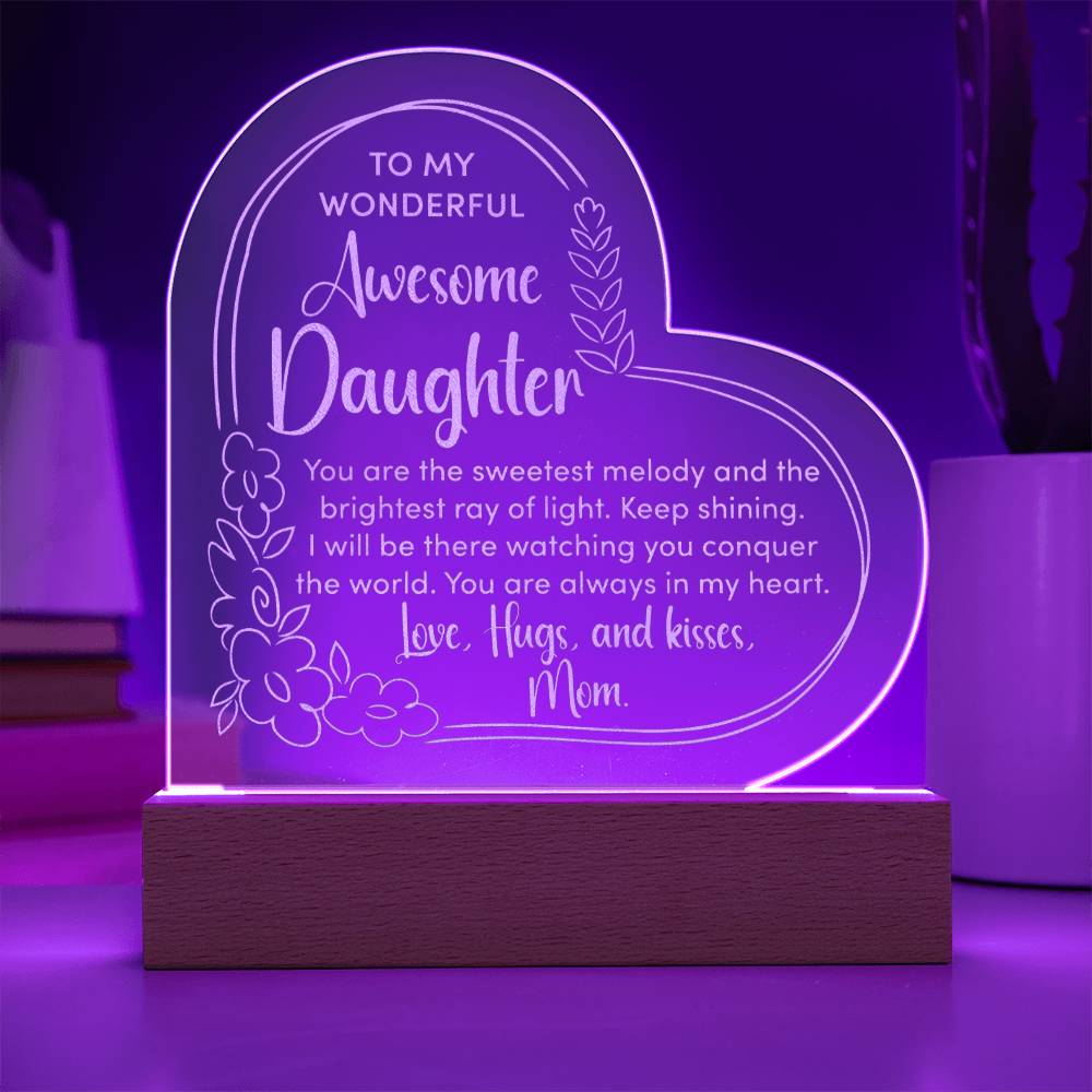 Awesome Daughter Engraved Acrylic