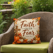 Faith Over Fear Christian Fall Pillow – Psalm 56:3