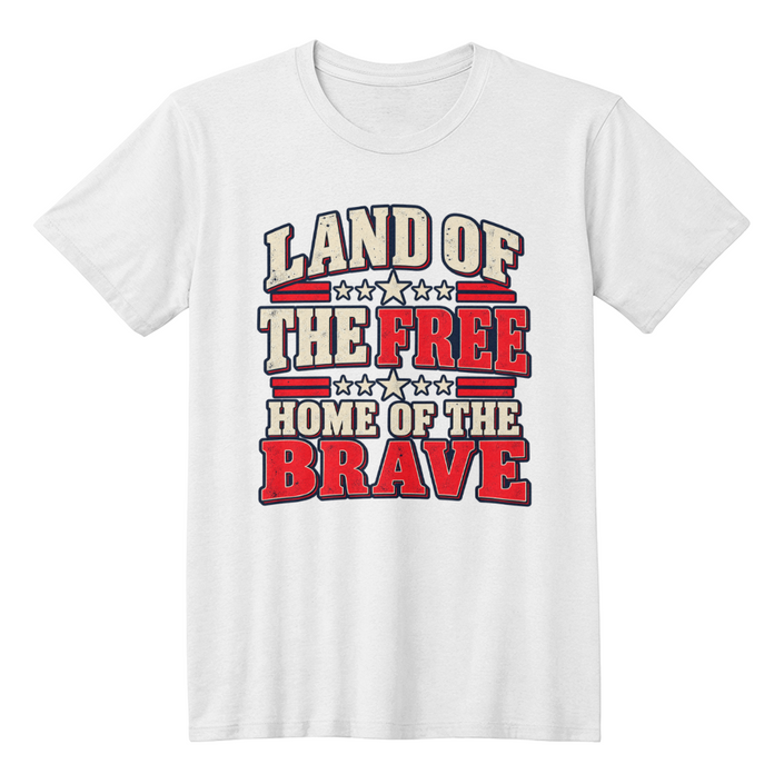 Land of the Free Patriotic t-shirt