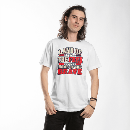 Land of the Free Patriotic t-shirt