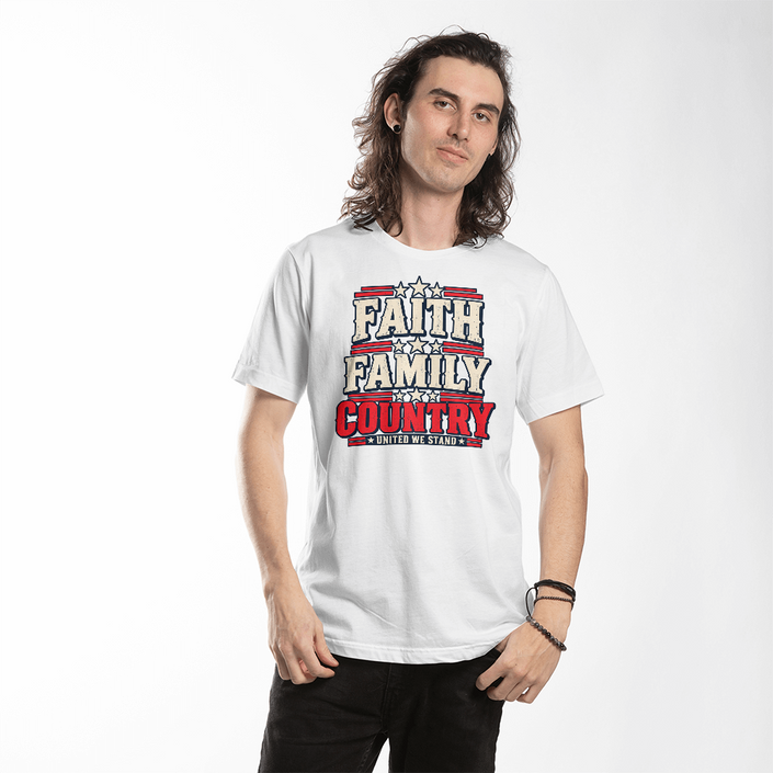 Faith Family Country Patriotic t-shirt