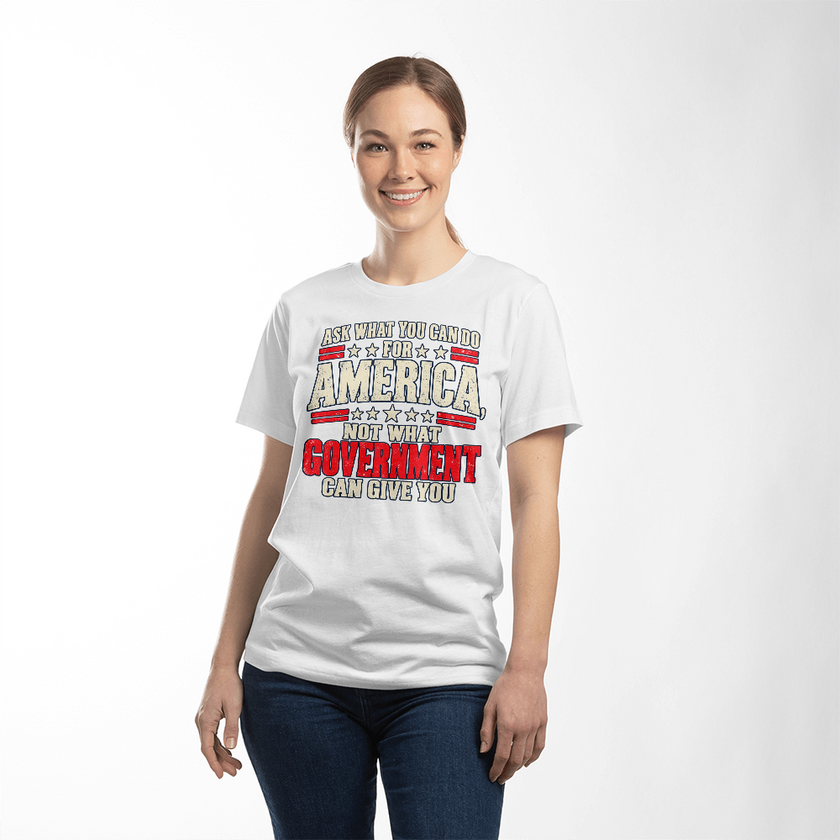 Ask What You Can Do for America patriotic t-shirt