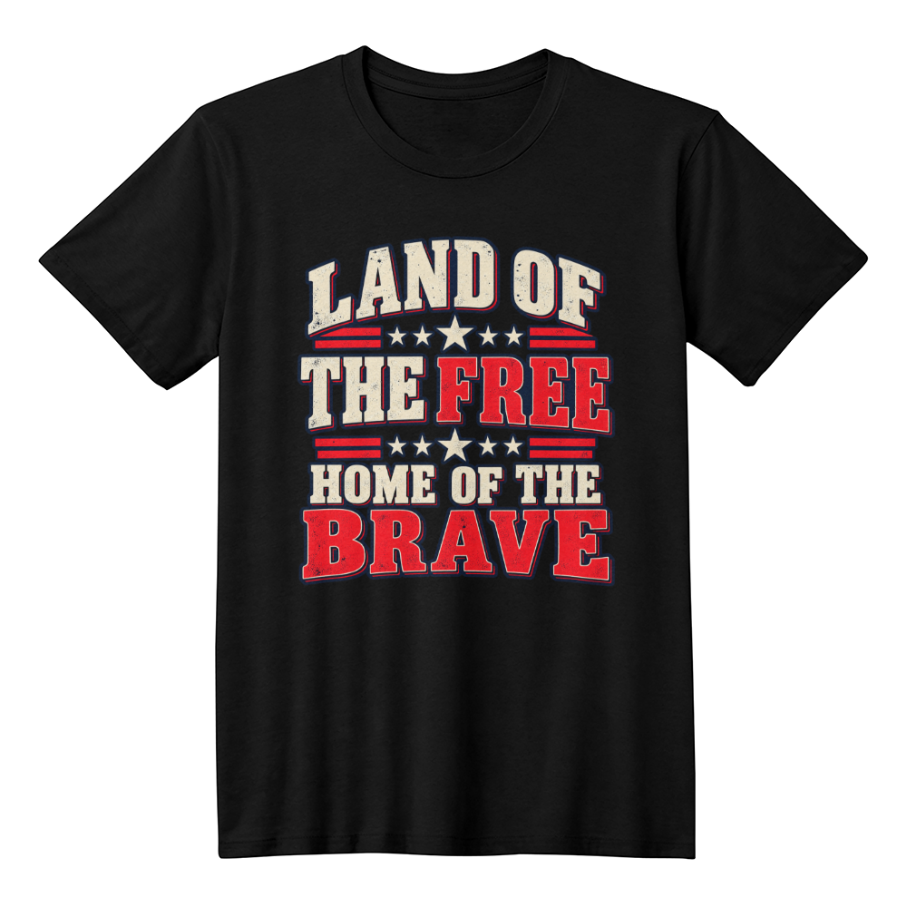 Land of the Free Patriotic t-shirt
