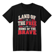 Land of the Free Patriotic t-shirt