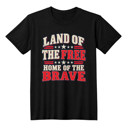 Land of the Free Patriotic t-shirt