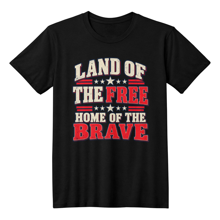 Land of the Free Patriotic t-shirt