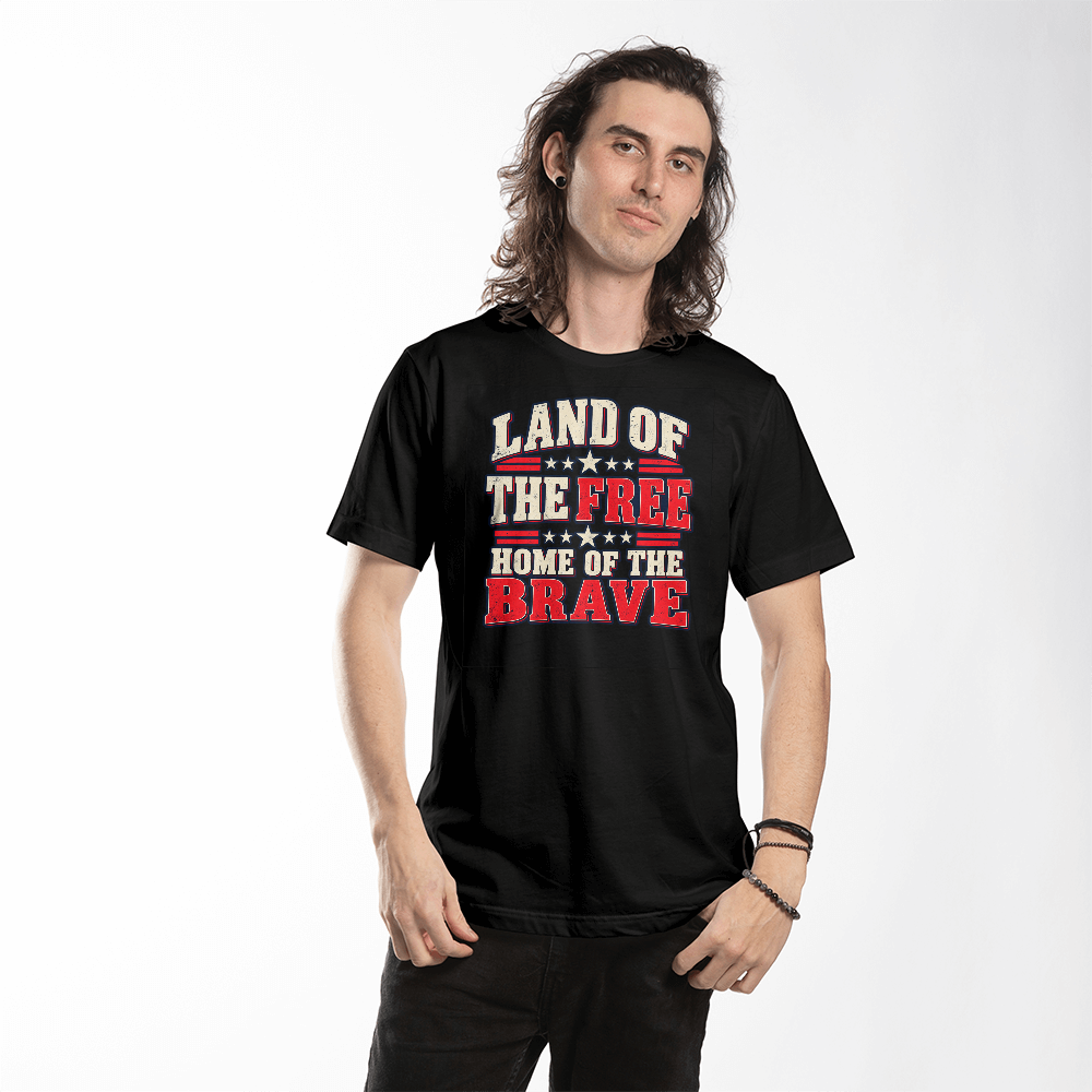 Land of the Free Patriotic t-shirt