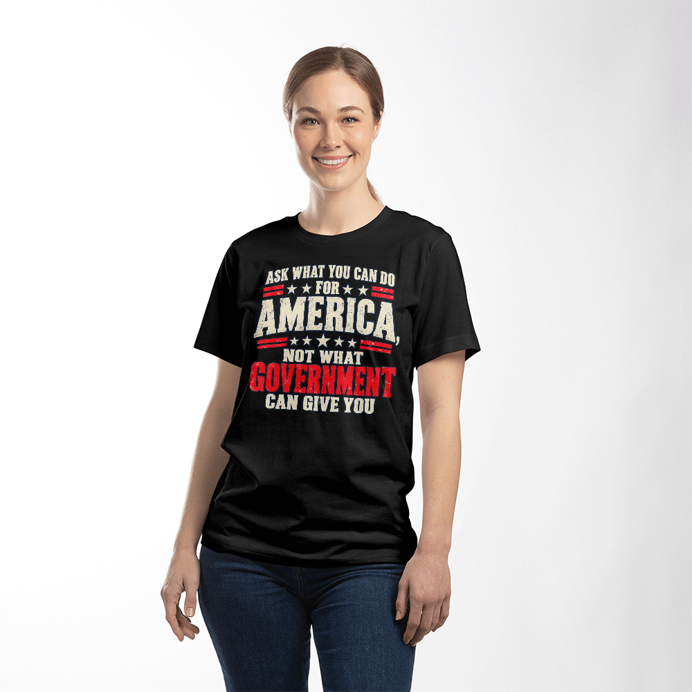 Ask What You Can Do for America patriotic t-shirt