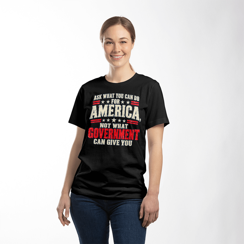 Ask What You Can Do for America patriotic t-shirt
