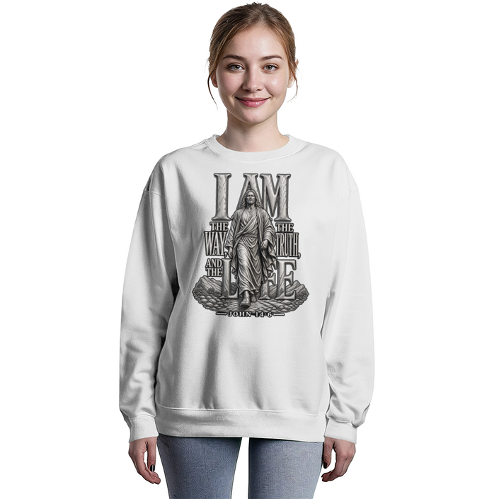 I Am the Way, the Truth and the Life | John 14:6 Christian Sweatshirt