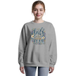 Faith Over Fear floral Christian crewneck sweatshirt