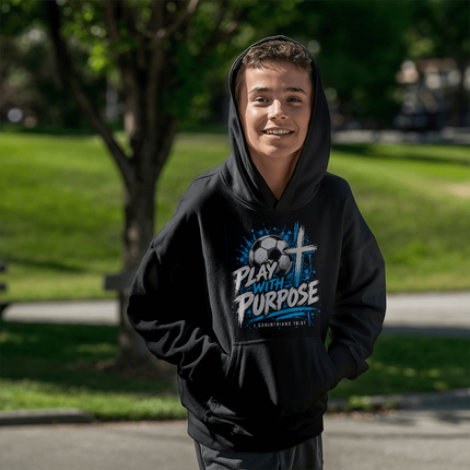 lay With Purpose Youth Christian Sports Pullover Hoodie