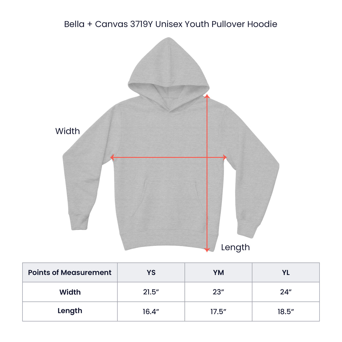 God Gives Me Strength Youth Christian Pullover Hoodie