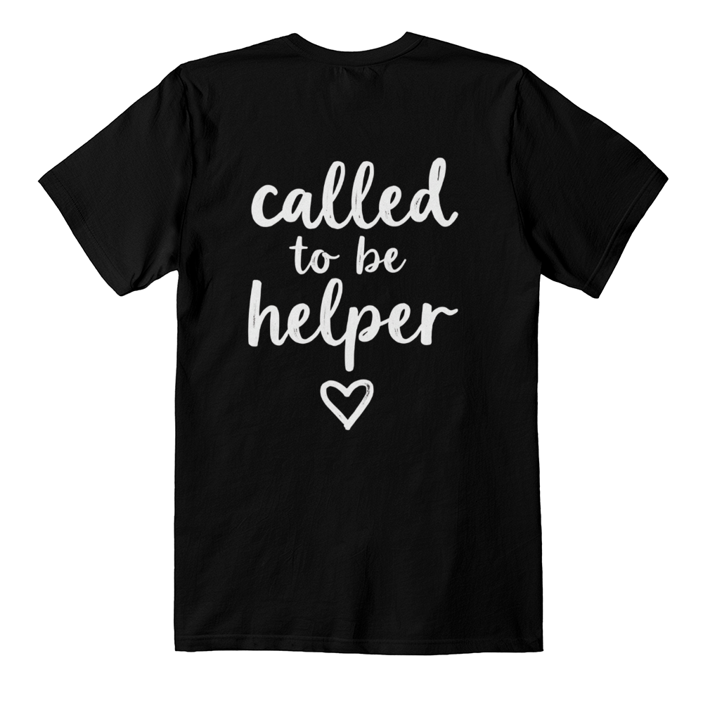 Called to be Helper Premium T-Shirt – Faith & Family Collection – Christian Back-Print Graphic Tee