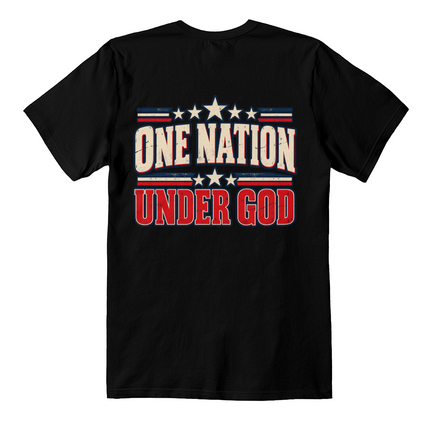 One Nation Under God patriotic t-shirt back print