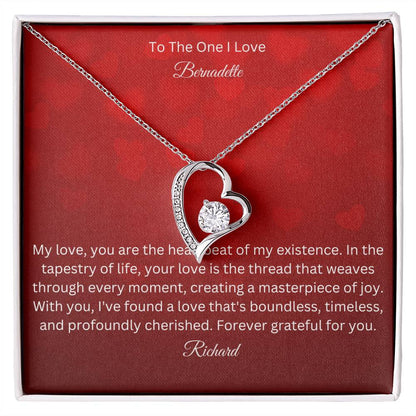 Unveil Timeless Romance with our Forever Love Necklace - A Symbolic Tribute to Everlasting Affection