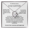 To My Beautiful Daughter – Forever Love Necklace from Dad