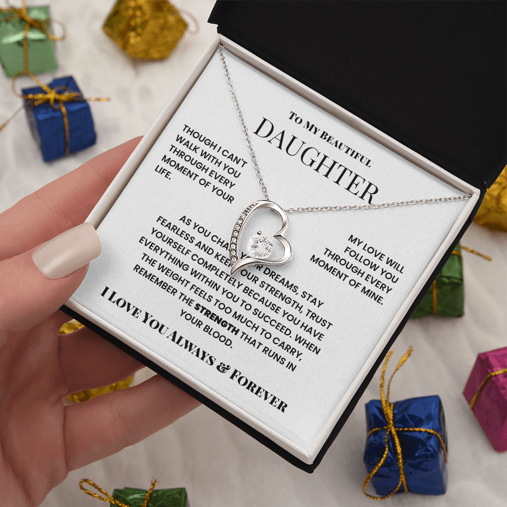 To My Beautiful Daughter – Forever Love Necklace from Dad