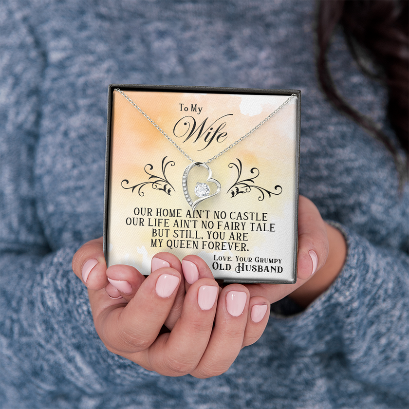 To My Wife — Forever Love Necklace (Fairy Tale Message Card)