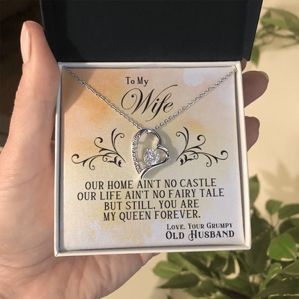 To My Wife — Forever Love Necklace (Fairy Tale Message Card)