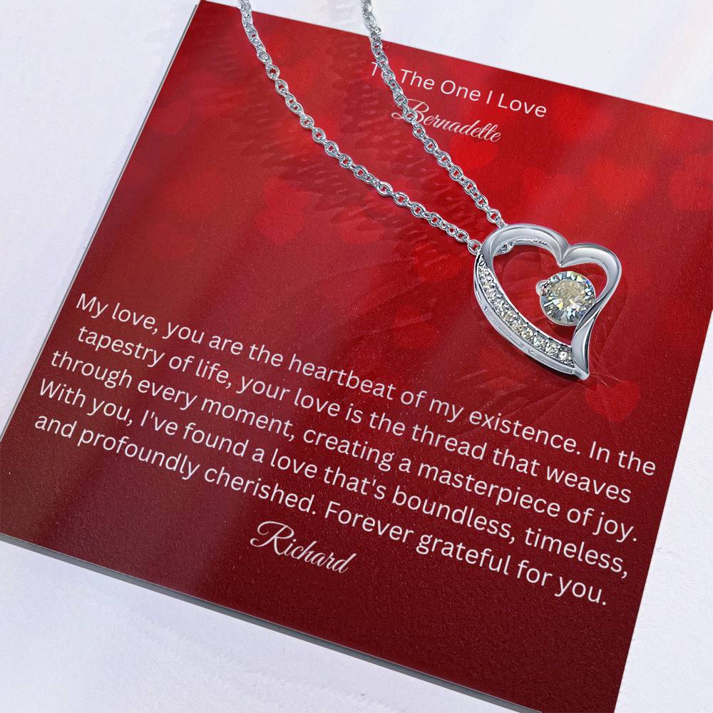 Unveil Timeless Romance with our Forever Love Necklace - A Symbolic Tribute to Everlasting Affection