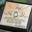 To My Wife — Forever Love Necklace (Fairy Tale Message Card)
