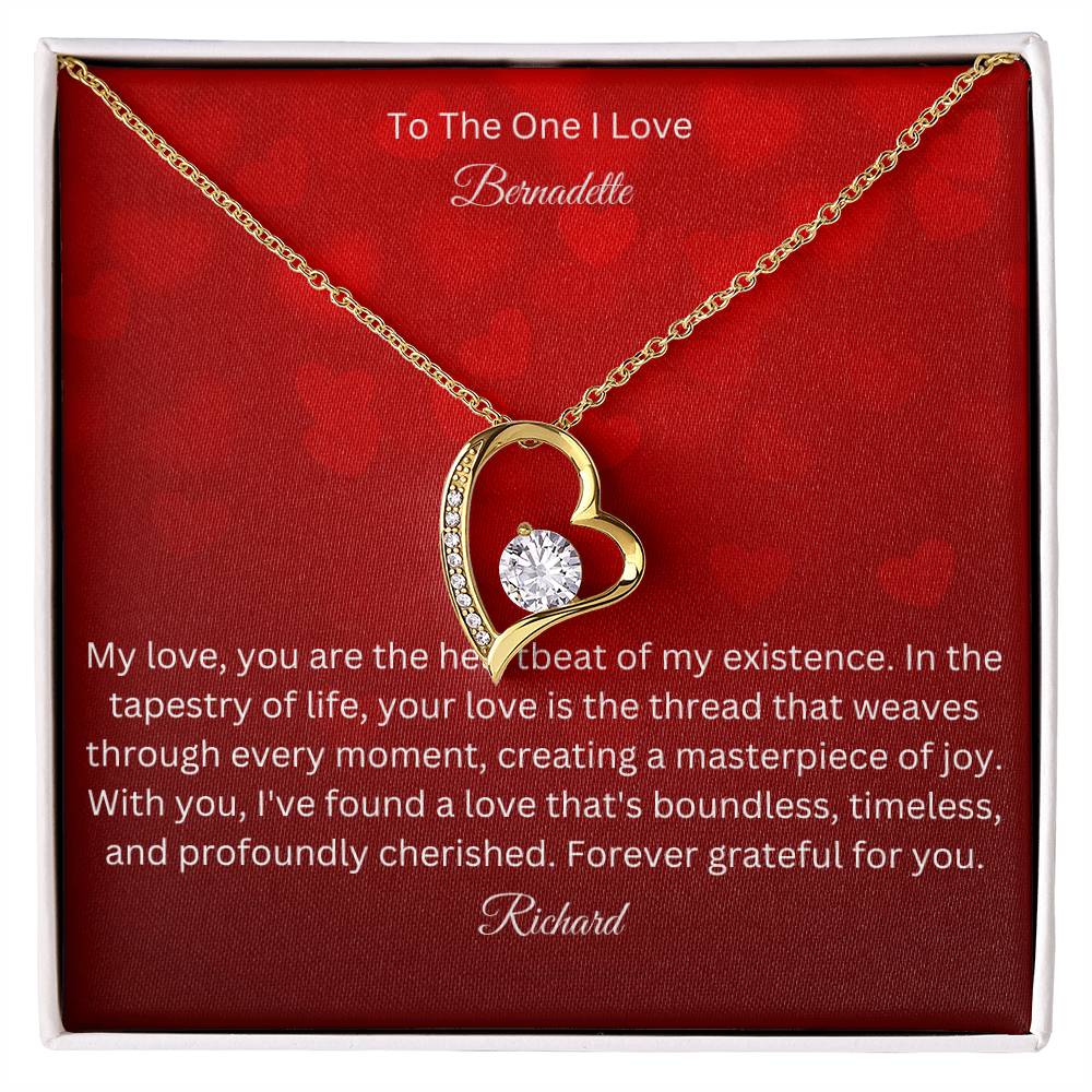 Unveil Timeless Romance with our Forever Love Necklace - A Symbolic Tribute to Everlasting Affection