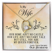 To My Wife — Forever Love Necklace (Fairy Tale Message Card)