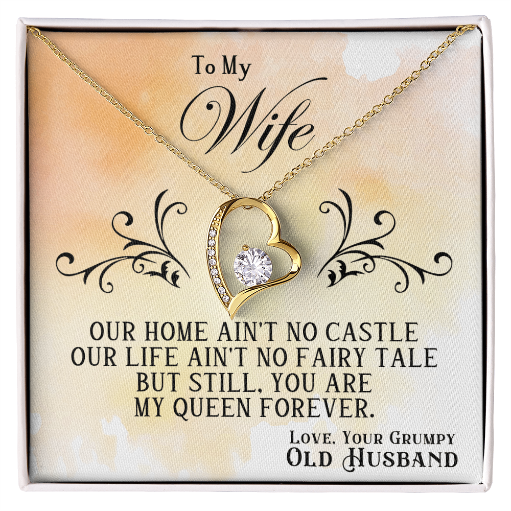 To My Wife — Forever Love Necklace (Fairy Tale Message Card)