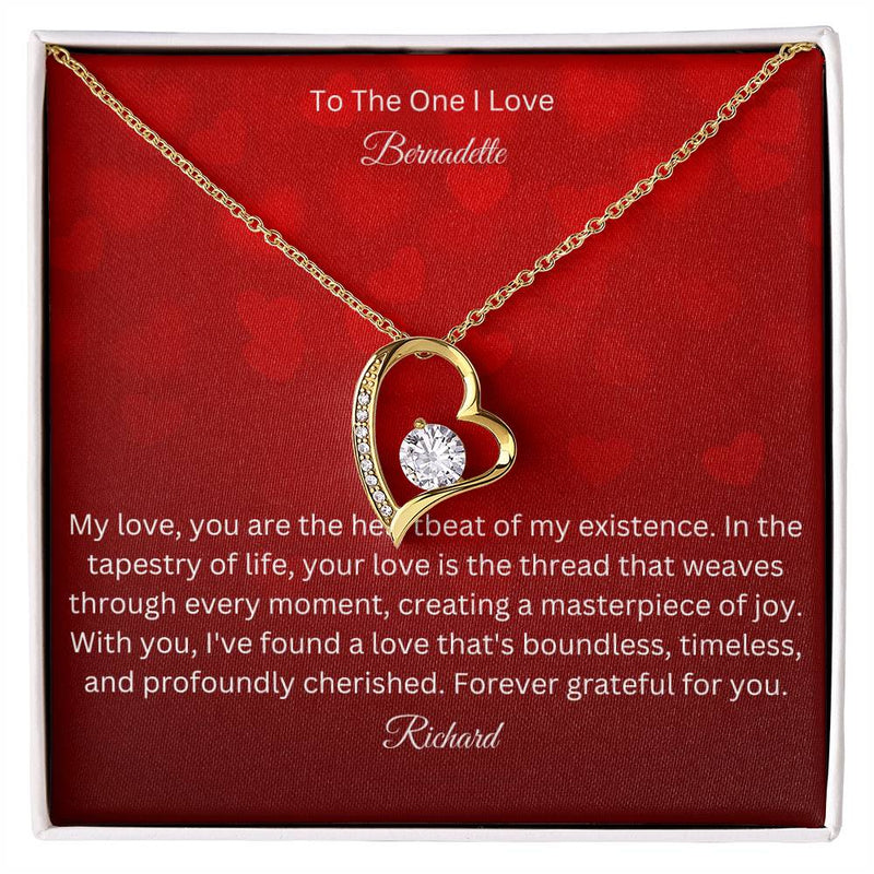 Unveil Timeless Romance with our Forever Love Necklace - A Symbolic Tribute to Everlasting Affection