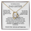 To My Beautiful Daughter – Forever Love Necklace from Dad