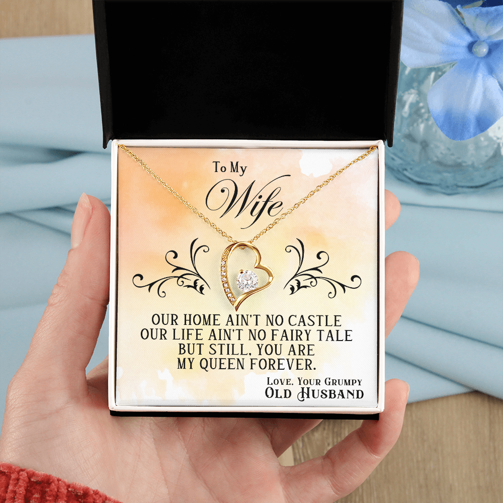 To My Wife — Forever Love Necklace (Fairy Tale Message Card)