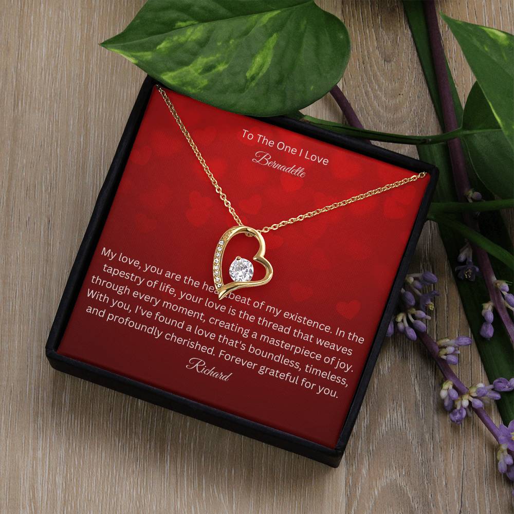 Unveil Timeless Romance with our Forever Love Necklace - A Symbolic Tribute to Everlasting Affection