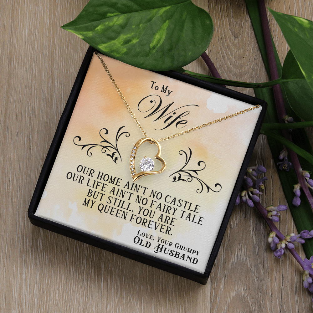 To My Wife — Forever Love Necklace (Fairy Tale Message Card)