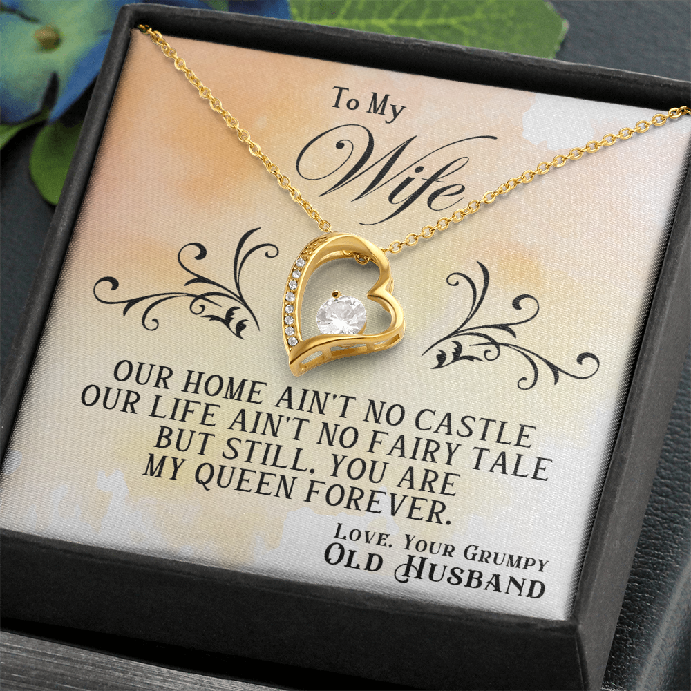 To My Wife — Forever Love Necklace (Fairy Tale Message Card)