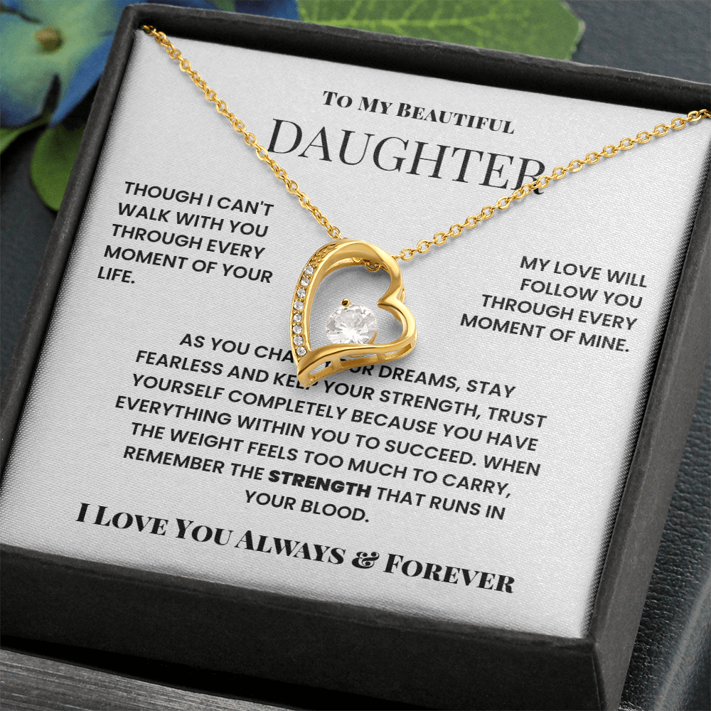 To My Beautiful Daughter – Forever Love Necklace from Dad