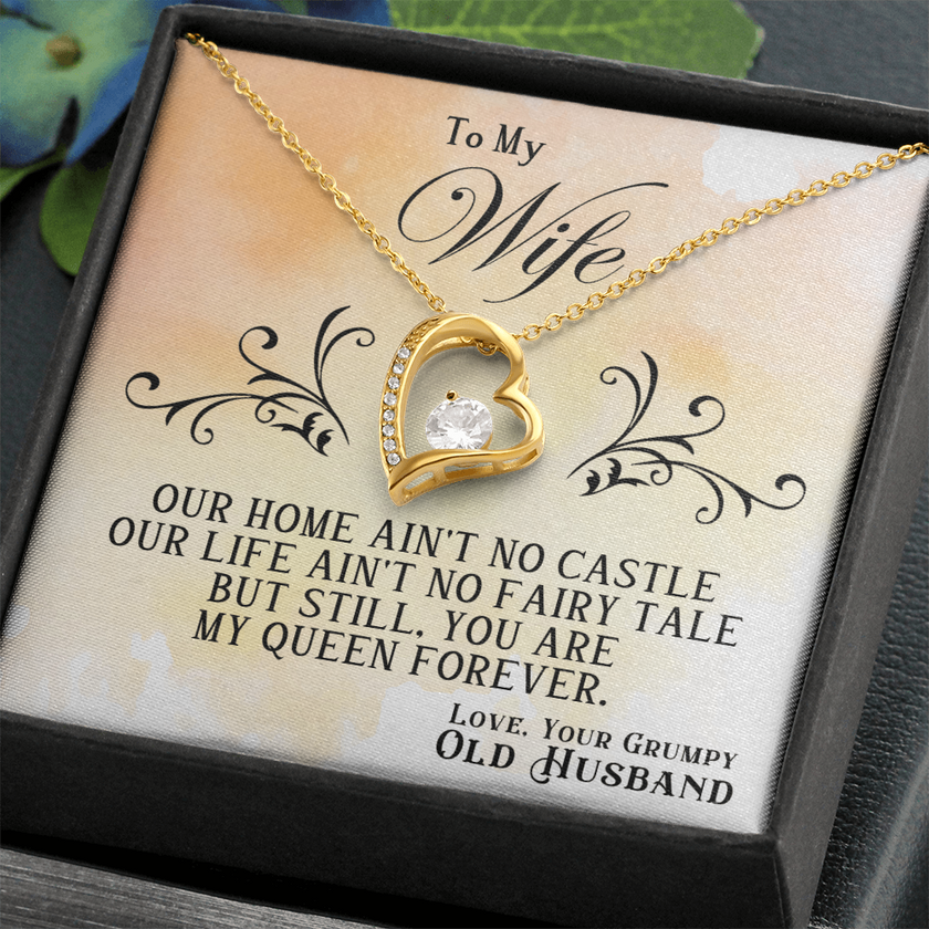 To My Wife — Forever Love Necklace (Fairy Tale Message Card)