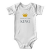 Gerber ONESIES® Son of the King Baby Bodysuit | Modern Christian Identity Gift | Minimalist Gold Crown Newborn Outfit