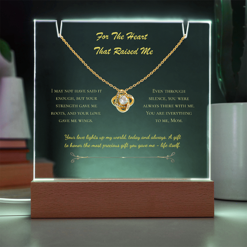 For The Heart That Raised Me – Eternal Love Knot Gift Set